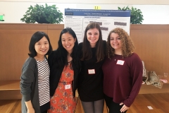Professor Kim, Amabel Jeon, Danielle Rothschild, and Solange Resnik at the 2017 Wesleyan Psychology Department Poster Session