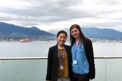 Amabel Jeon and Danielle Rothschild at the 2017 Annual Meeting of the Psychonomic Society in Vancouver, BC, Canada