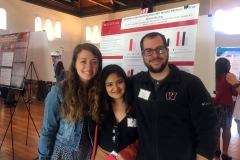 Gabriella Feder, Anaya Navangul, and Dr. Leppanen at the 2019 Wesleyan Psychology Department Poster Session
