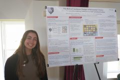 Hannah Fine at the 2026 Wesleyan Psychology Department Poster Session